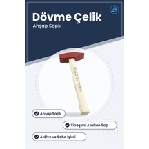 Tesviyeci Çekiç Ahşap Saplı Sıcak Alçaşımlı Dövme Çelik Kafa Meta