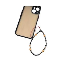 Sitrin Doğal Taş Telefon Charm Hematit Detaylı Kırmızı İpli El Yapımı Telefon Askısı İphone Ve Tüm Telefonlarla Uyumlu  Kutulu Telefon Süsü - 22-24 Cm - Sevgiliye