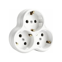 3 Lü Topraklı Priz Çoklayıcı, 16a Ve 250v Elektrik Değeri İle