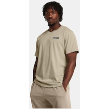Under Armour Ua Hw Armour Label Ss Erkek T-shirt-28046-bej Bej