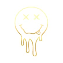 Akan Surat Sticker17x17 Cm Gold