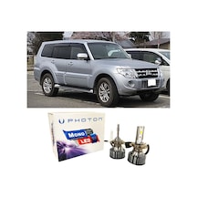 Mitsubishi Pajero Led Xenon Uzun + Kısa Far Ampulü H4 Mono Yeni Seri Beyaz
