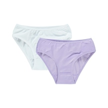 Civil Girls Kız Çocuk 2'li Külot Set 2-10 Yaş Beyaz-lila 82334112523w1 Beyaz - Lila