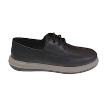 Greyder 64695 Siyah Hakiki Deri Erkek Comfort Ayakkabı-782 Siyah
