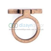 Antik Bronz Yuvarlak Sallantılı Kulp 16 Mm