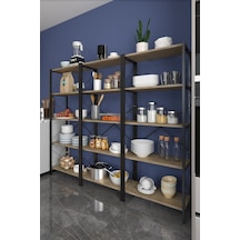 Morpanya Arstar Metal Mutfak Rafı Malzeme Dolabı 5 Raflı Mikrodalga 001