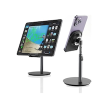 Saiji S1-ıı Masa İçin Cep Telefonu & Tablet Standı, Ayarlanabilir Yükseklik Açısı, İphone, İpad, Samsung Vb. Tüm 4''-11''ekranlar İçin Uyumludur. Siyah