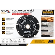 Çok Amaçlı Kesici Ahşap Kesici Tırnaklı Ahşap Kesimi Plastik Alçıpan Keser 115 Mm 1.2 Mm X 22.23 Mm