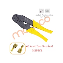 Maasco YYT-11 Sarı İzolesiz Terminal Pabuç Sıkma Pensesi 0.5-6 MM 2