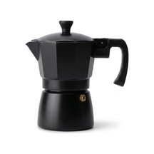 Deconox Siyah Moka Pot 3 Fincanlık, 180 Ml Alüminyum Espresso Dem