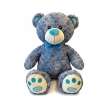 Peluş 45cm Renkli Ayı Mavi