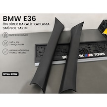 Bmw E36 Ön Direk Bakalit Kaplama Sağ Sol Takım A Direği İç Trim Siyah 0