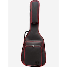 Klasik Gitar Çantası-kılıf-siyah-kırmızı Fitil-gtrsiyahred001