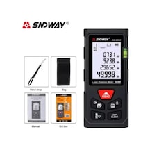 Sndway Dijital Uzaklık Ölçer Profesyonel Lazer Mesafe Ölçer Lazer Trena Mezura Sw-ms50 50m