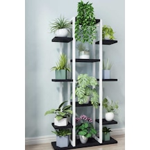 Mion Metal/ahşap Saksılık&çiçeklik Siyah Beyaz Diğer