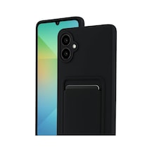 Samsung Galaxy  Uyumlu  A07 4g Kelvin Kartvizitli Silikon - Siyah