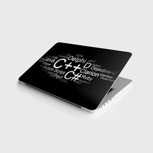 Laptop Sticker Notebook Kaplama Etiketi Programlama
