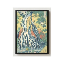 Hokusai Shimotsuke'de Kirifuri Şelalesi Çerçevesiz Poster 30x42 Cm A3 Tablo Japon Sanatı