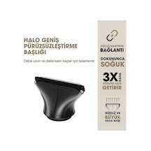 Halo Geniş Düzleştirici Konsantre Başlık 88 Mm Siyah