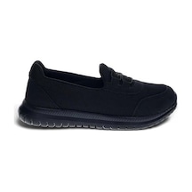 Mergenshoes Flx Siyah Günlük Fileli Kadın Babet Spor Ayakkabı Siyah