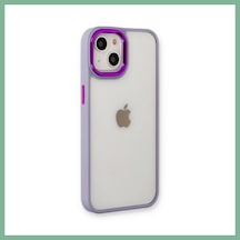 Bşkvirgo İphone 14 Plus Uyumlu Kılıf Dora Kapak - Lila Bsk2026