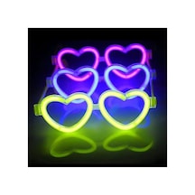 Glow Kalpli Fosforlu Gözlük 6 Lı Renkli Set Neon Parti - Parti Gözlüğü & Maske - Parti Ve Kutlama 0 - 99
