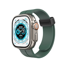 Newface - 125 - Apple Watch Uyumlu 42mm Kr412 Elegance Stylısh Kordon - - Aconcept - Koyu Yeşil