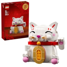 LEGO® Şanslı Kedi 40813 - 9 Yaş ve Üzeri Çocuklar için Yaratıcı Oyuncak Yapım Seti (280 Parça)