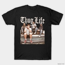 Flood Of Style Altın Kızlar Thug Life T-shirt Erkekler Kadınlar İçin % 100% Pamuklu Tişörtler Kısa Kollu Üst Çok Renkli
