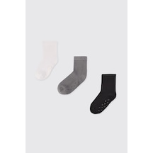 Panço Unisex Bebek 3'lü Soket Çorap Seti renkli 2502UB11002