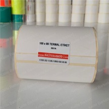 Termal Etiket 100X80 - Barkod Etiketi 1 Rulo 350 Adet