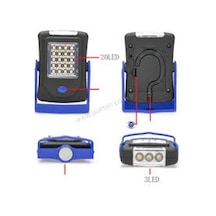 Watton Wt-311 20+3 Smd Mıknatıslı Parlak Led Lamba Oto Tamirci Çok Renkli
