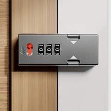 Willowhaven Silvery 3 Haneli Kombinasyonlu Ayarlanabilir Kilit Ve Sürgü Anahtarsız Giriş Garaj Dolap