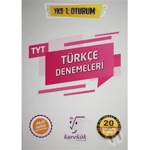 YKS 1. Oturum TYT Türkçe Denemeleri 20 Çözümlü Deneme -  Karekök Eğitim Yayın