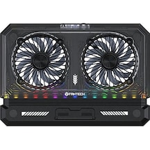 Nc21 Rgb 2 Fanlı 8 Kademeli Yükseklik Ayarı Notebook Soğutucu Stand
