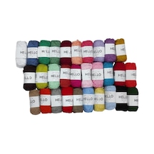 Tr %100 Doğal Pamuk Punch Ve Amigurumi Iplik 25 Gram 30 Renk Oeko-tex Sertifikalı