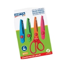 Şekilli Kesen Makas 4 Lü Set