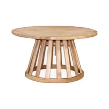 Emirgan Ahşap Sehpa 80Lik Kestane | Bahçe, Balkon Için Lüx Seri