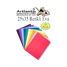 Eva 25x35 Cm 10 Renk 1 Paket Eva Süngeri 10'lu Okul Öncesi Kreş Anasınıfı Elişi Etkinlikleri