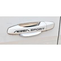Fiat Egea Sport Kapı Kolu Ve Jant Sticker Seti 8 Adet