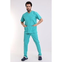 Zarf Yaka Erkek Takım - 27 Su Yeşili-6189