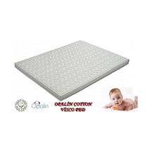 Uzunbebe 100X200 Opalin Cotton Visco Yatak Pedi 100*200 Visco Ped