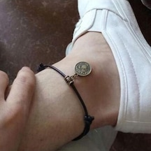 Novahub Taurus 12 Takımyıldızları Yuvarlak Charm Suni Deri Halat Halhal Ayak Zinciri Ayak Bileği Bilezik Çok Renkli Çok Renkli