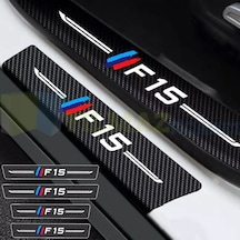 Bmw M Logo F15 Arma Karbon Kapı Eşiği Oto Sticker 4 Parça