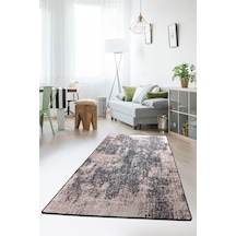 Stain Kahve Djt 80X300 Cm Dekoratif Modern Halılar