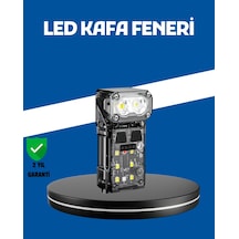 Şarjlı Led Kafa Lambası Manyetik Klipsli El Sensörlü Çok Fonksiyo