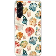 Samsung Galaxy A56 Uyumlu Deniz İncileri Baskılı Silikon Kılıf Renkli