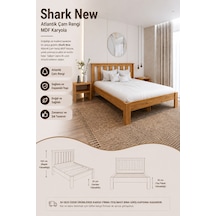 Shark New Tek Kişilik Mdf Karyola
