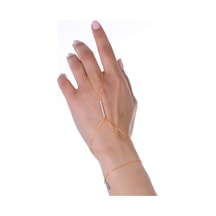 Gümüş Rose Zirkon Taşlı Modern Bar Çubuk Şahmeran Barcode Beyaz - Rose Gold