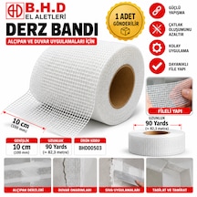 Alçıpan Derz Bandı Genişlik : 10 Cm Uzunluk : 90 Yards 82.3 Metre Model Kodu :bhd00503 1 Adet